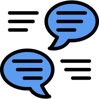 ileti sohbet yorumu simgesi ana hat biçimi