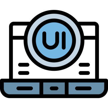 Bilgisayar faresi. Web simgesi basit illüstrasyon