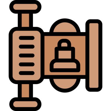 kilit simgesi modern vektör illüstrasyonu