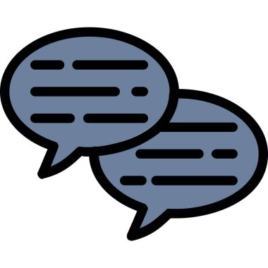 Konuşma baloncukları simgesi, vektör illüstrasyonu