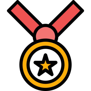 Yıldız madalyası. Basit tasarım