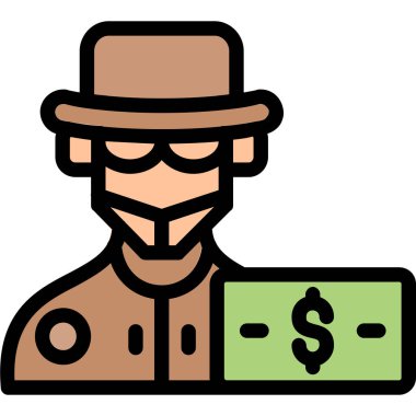 Hacker hırsızı simgesi - ana hatlarıyla