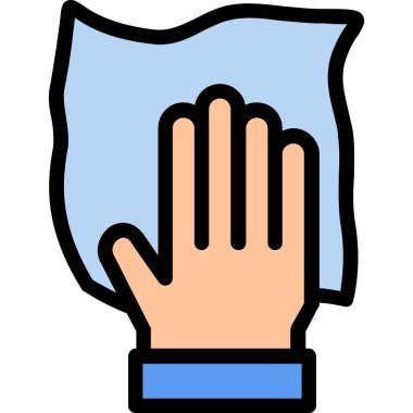 Eldiven simgesi vektör illüstrasyonu