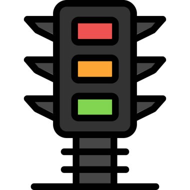 Trafik ışığı simgesi. vektör illüstrasyonu