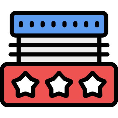 Otelde. Web simgesi basit illüstrasyon