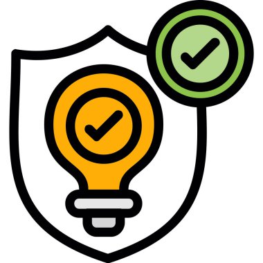 Ampul. Web simgesi basit illüstrasyon