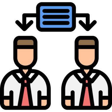 İş takım. Vektör çizim