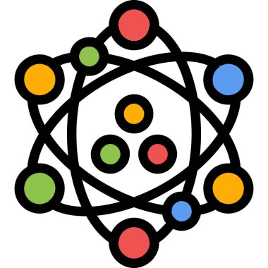 Bir bulmacanın renkli bir simgesinin vektör çizimi