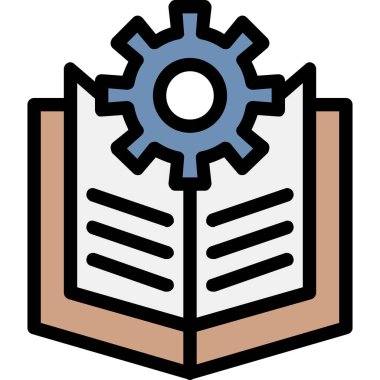 Kitap. Web simgesi basit illüstrasyon