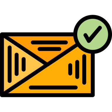 Zarf. Web simgesi basit illüstrasyon