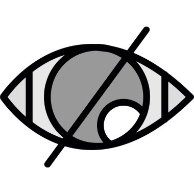 İnsan gözü ikonu. Beyaz arkaplanda izole edilmiş web tasarımı için insan gözü ikonu ana hatları