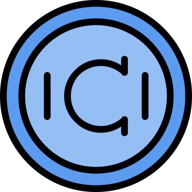 dijital para birimi simgesi. beyaz arkaplanda izole edilmiş web tasarımı için ana para birimi vektör simgesi