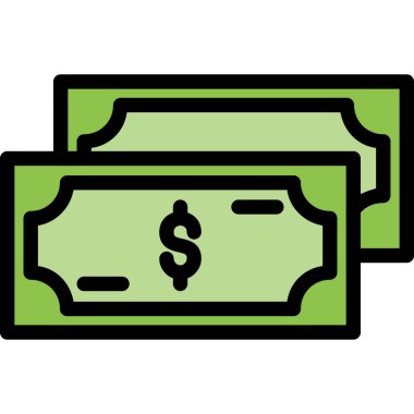 Fatura simgesi içeren para çantası izole edildi