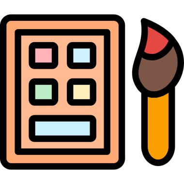 Kalem. Web simgesi basit illüstrasyon