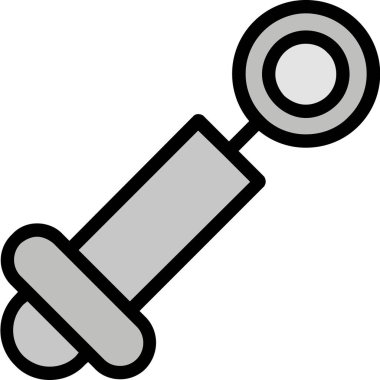 İnşaat pateni ikonu. Basit resimleme