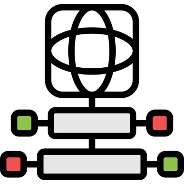 ağ bağlantı vektörü simgesi