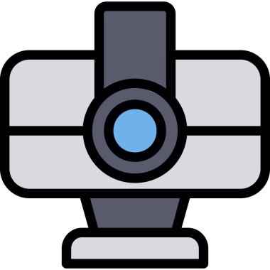 Kamera simgesi, vektör illüstrasyonu