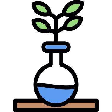 Bitki. Web simgesi basit illüstrasyon