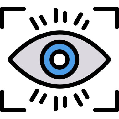 göz simgesi tasarım vektörü
