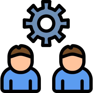 takım çalışması simgesi, vektör illüstrasyonu basit tasarım