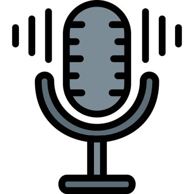 mikrofon vektör simgesi