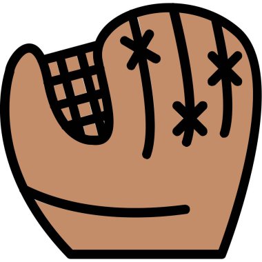 Eldiven. Web simgesi basit illüstrasyon