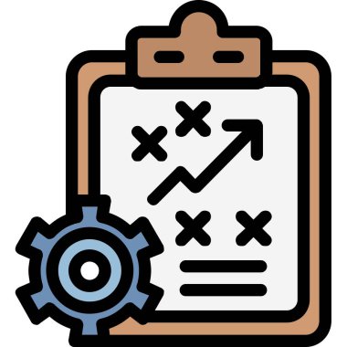 veri analiz simgesi renk ana hatları vektörü