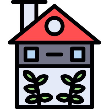 bahçe evi simgesi oluşturma - taslak biçimi