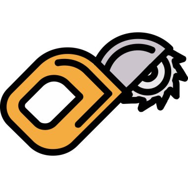 yiyecek ve içecek renkli vektör simgesi.