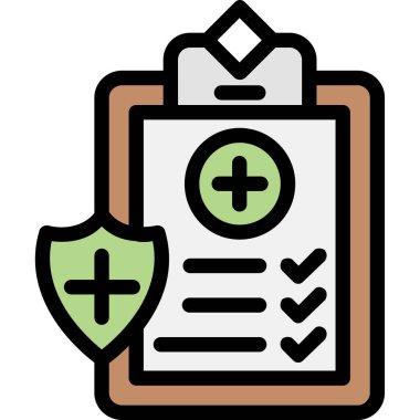 Kontrol listesi sigorta simgesi - özet biçimi