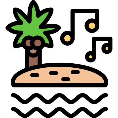 Müzik. Web simgesi basit tasarım