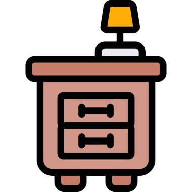 Otel simgesi vektör illüstrasyonu