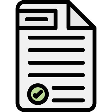 Dosya simgesinin vektör illüstrasyonu