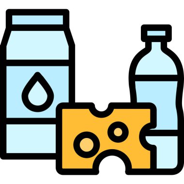 süt süt sütü simgesini ana hatlarıyla doldur