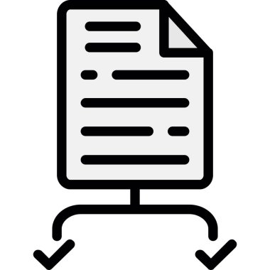 Belge. Web simgesi basit tasarım