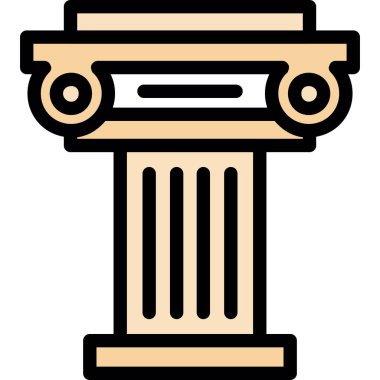 sütun simgesi - taslak biçimi