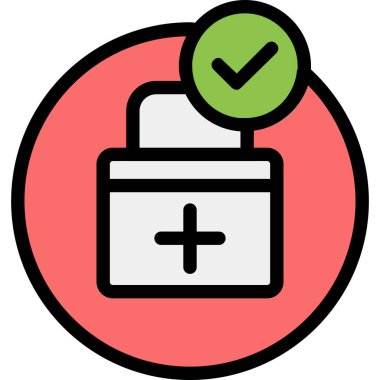 kontrol listesi simgesi, vektör illüstrasyonu