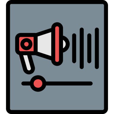 Megafon simge vektör çizim