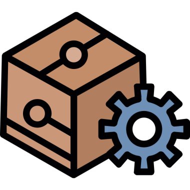 iş yönetimi düz vektör simgesi