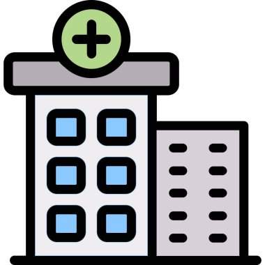 Hastane Simgesi Vektör İllüstrasyonu