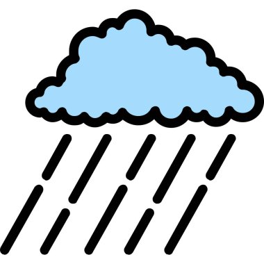 Hava durumu ikonu. vektör illüstrasyonu