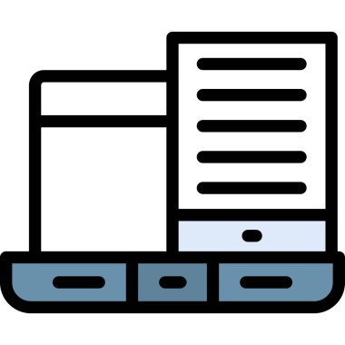 Dosya. Web simgesi basit illüstrasyon