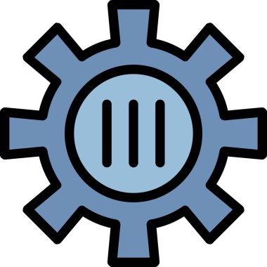 Çarklı dişli ayarları ana hat biçiminde simgesi