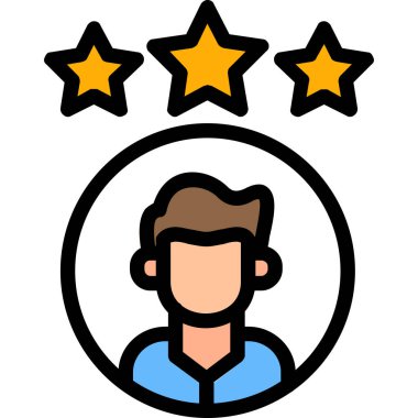 yıldız simgesi, vektör çizimi