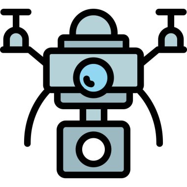 robot. Web simgesi basit illüstrasyon