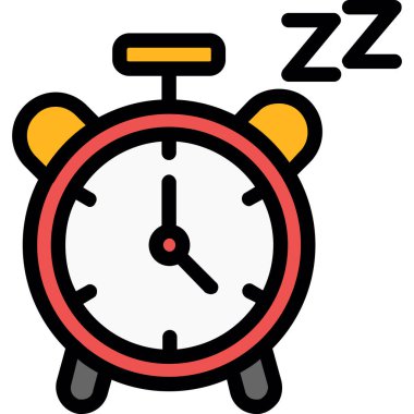 Saat. Web simgesi basit illüstrasyon