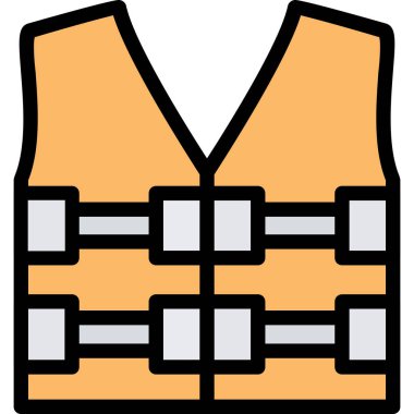 Yelek. Web simgesi basit illüstrasyon