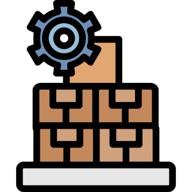 Endüstriyel ikon Basit resimleme