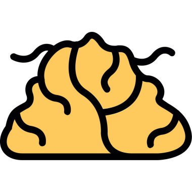 Çizgi film simgesinin vektör illüstrasyonu