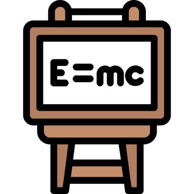 Bilim ve eğitim renkli vektör simgesi.